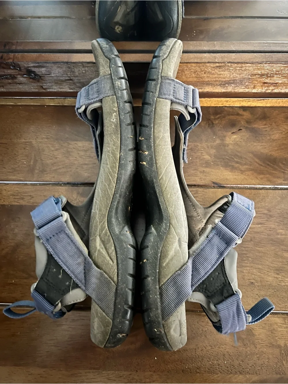 Teva Light Blue Gray Strappy Outdoor Sandals